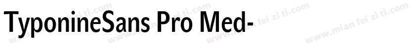 TyponineSans Pro Med字体转换